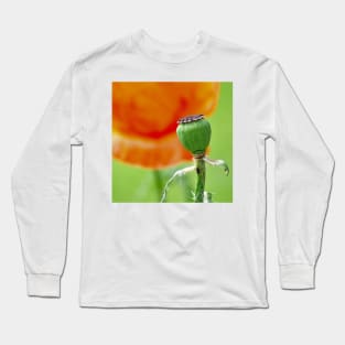 Poppy Seed Pod No Petals Long Sleeve T-Shirt